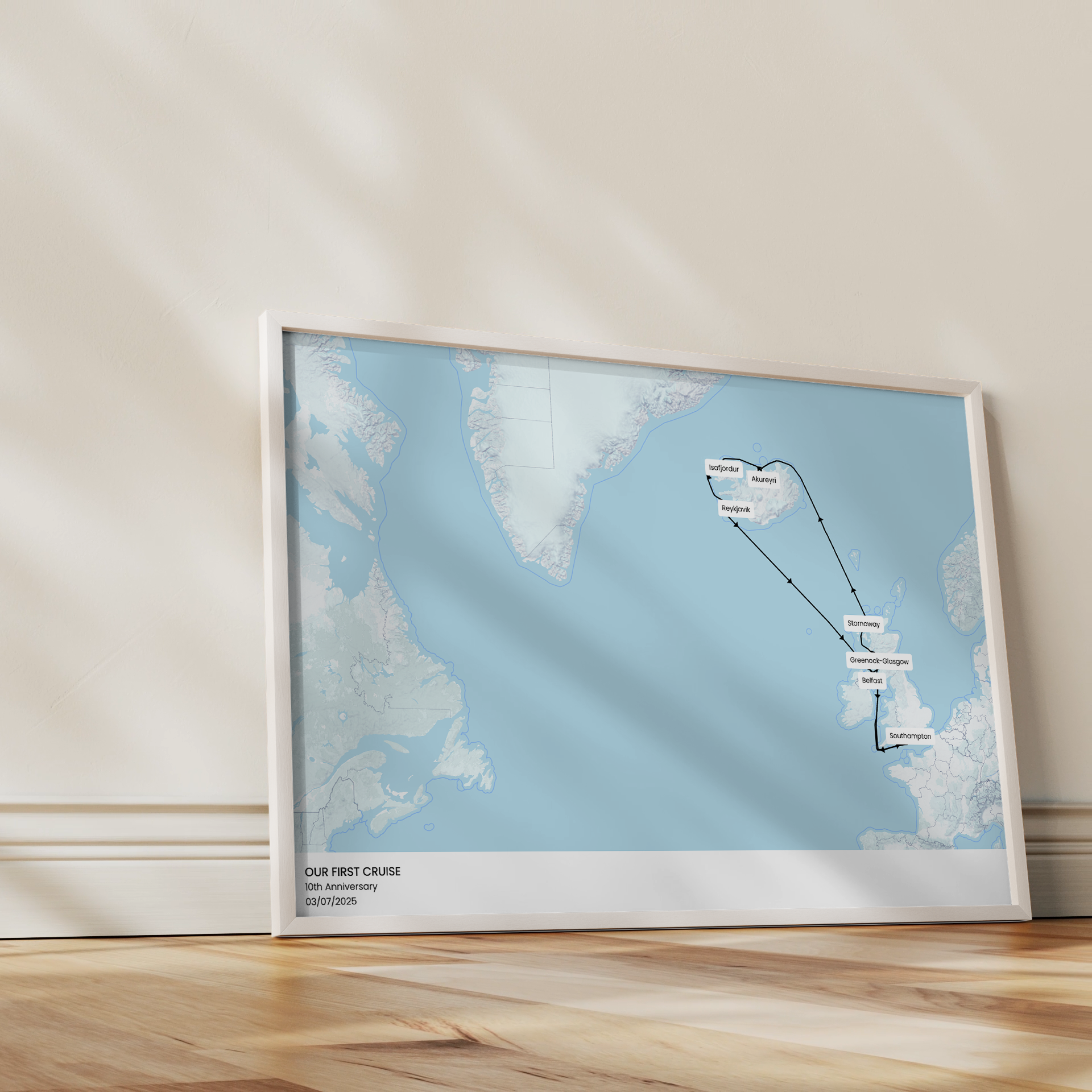 Winter Voyage Cruise Map